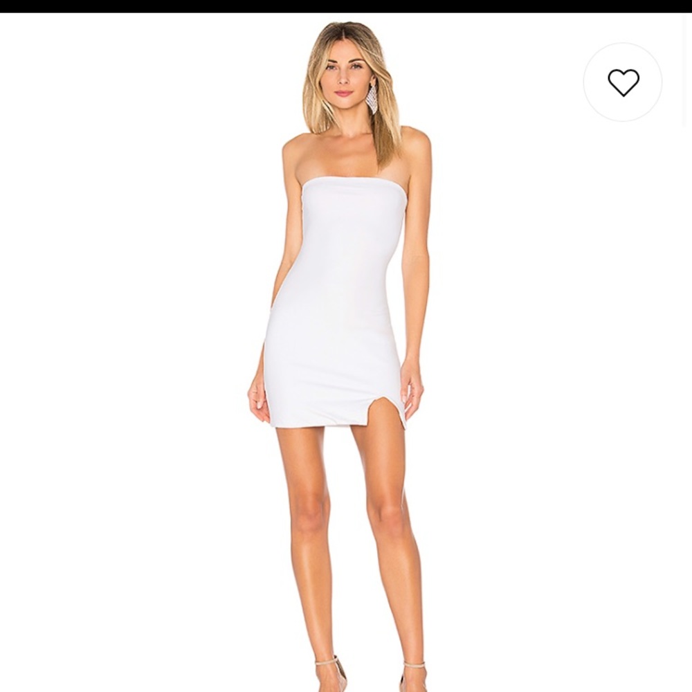 by the way. White Strapless Dress